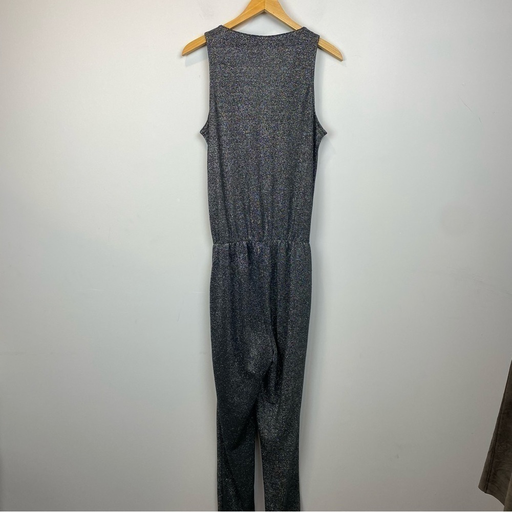 Noisy May • silver metallic 70s style jumpsuit - Picture 4 of 11